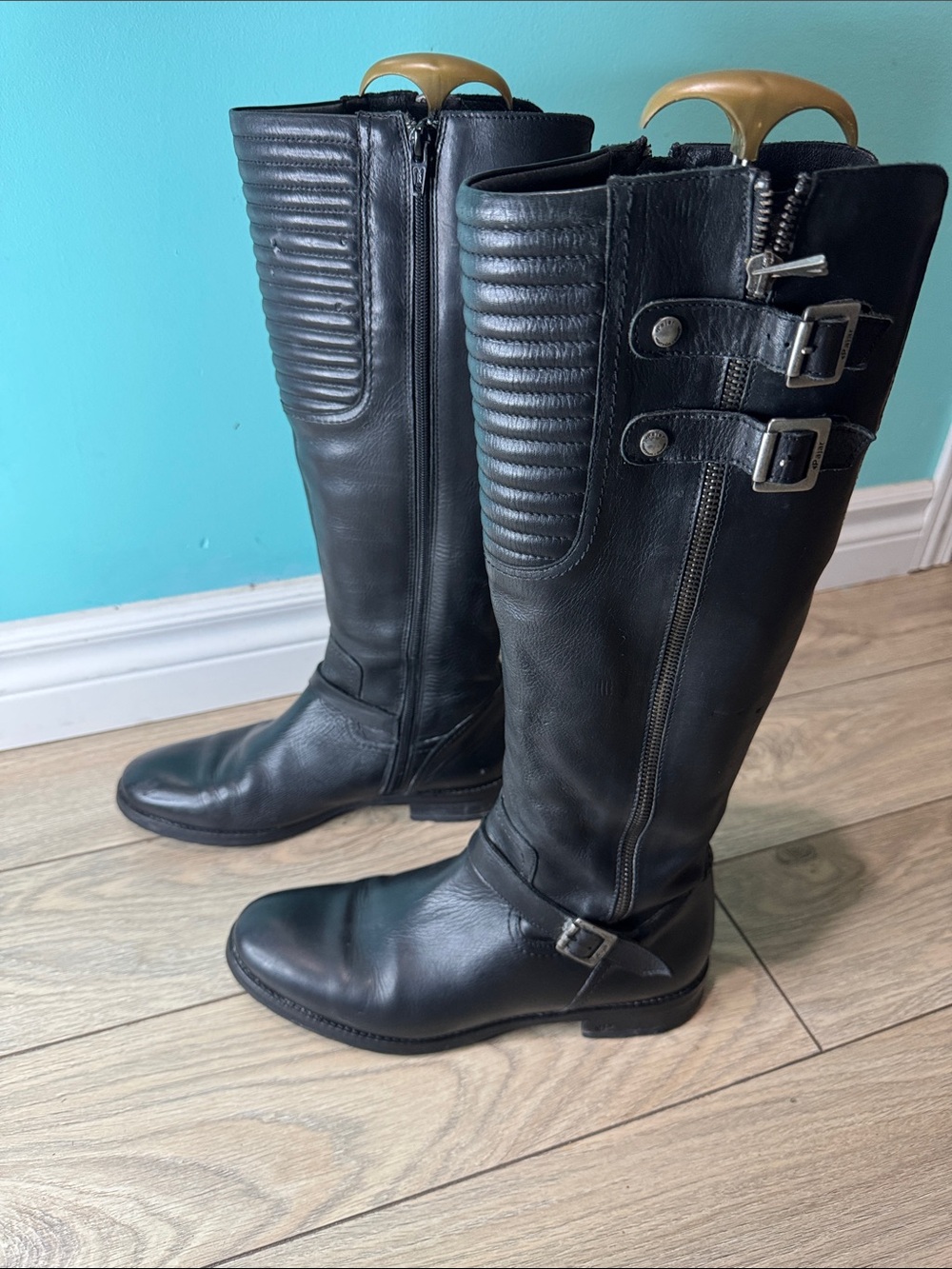 Pajar  Black Leather Tall Boots